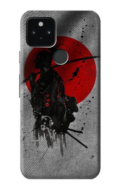 W3517 Japon Drapeau Samurai Etui Coque Housse et Flip Housse Cuir pour Google Pixel 5