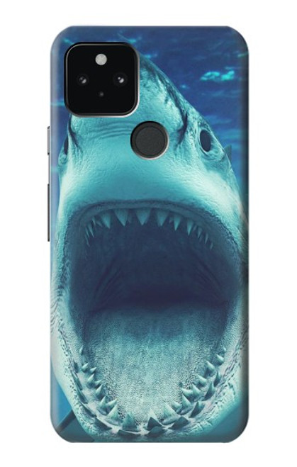 W3548 Requin-tigre Etui Coque Housse et Flip Housse Cuir pour Google Pixel 5