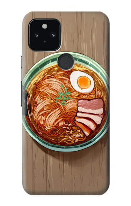 W3756 Nouilles ramen Etui Coque Housse et Flip Housse Cuir pour Google Pixel 5