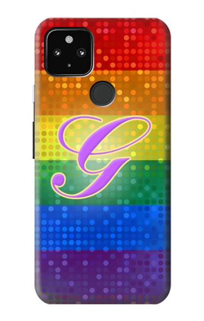 W2899 Arc en ciel LGBT Gay Pride Drapeau Etui Coque Housse et Flip Housse Cuir pour Google Pixel 4a 5G