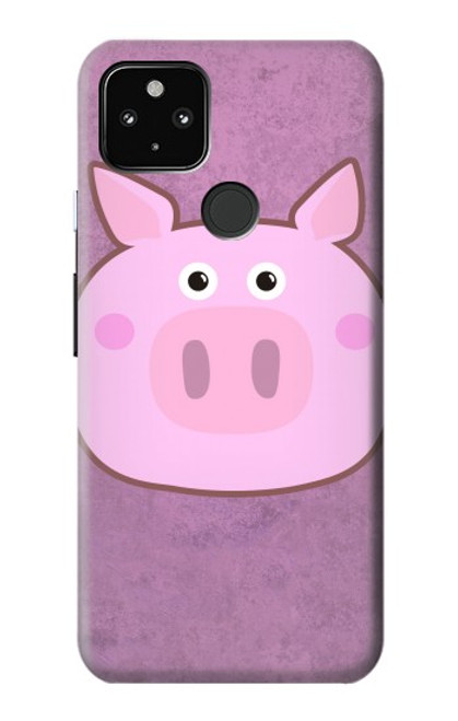 W3269 Porc Dessin animé Etui Coque Housse et Flip Housse Cuir pour Google Pixel 4a 5G