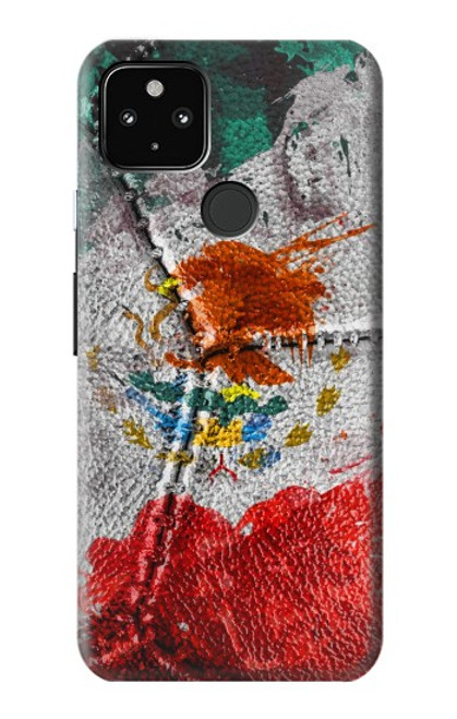 W3314 Mexique Drapeau Vinatage Football Graphique Etui Coque Housse et Flip Housse Cuir pour Google Pixel 4a 5G