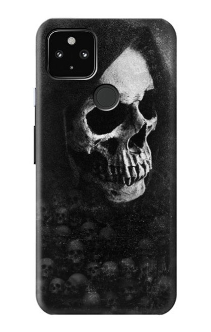 W3333 Crâne mort Faucheuse Etui Coque Housse et Flip Housse Cuir pour Google Pixel 4a 5G