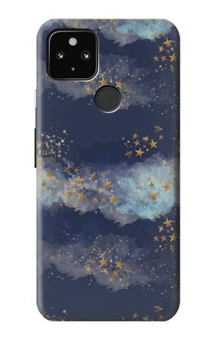 W3364 Ou Ciel Étoile Etui Coque Housse et Flip Housse Cuir pour Google Pixel 4a 5G