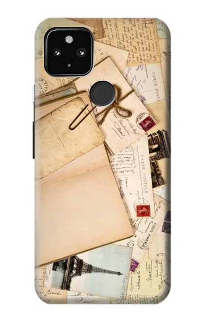 W3397 cartes postales souvenirs Etui Coque Housse et Flip Housse Cuir pour Google Pixel 4a 5G