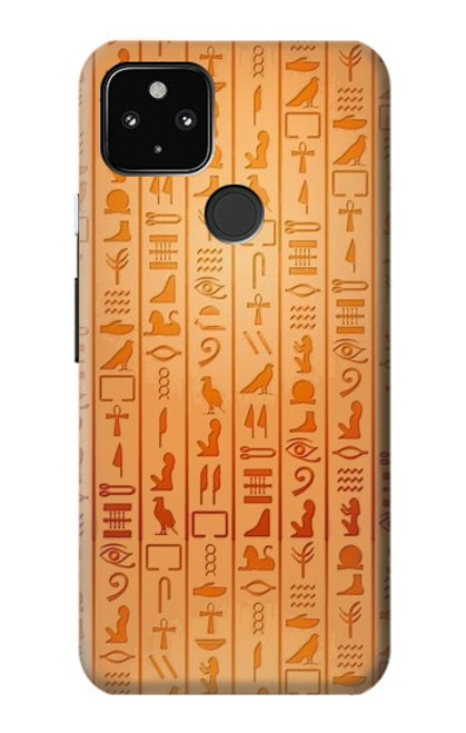 W3440 Hiéroglyphes égyptiens Etui Coque Housse et Flip Housse Cuir pour Google Pixel 4a 5G