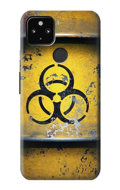 W3669 Graphique du réservoir de danger biologique Etui Coque Housse et Flip Housse Cuir pour Google Pixel 4a 5G