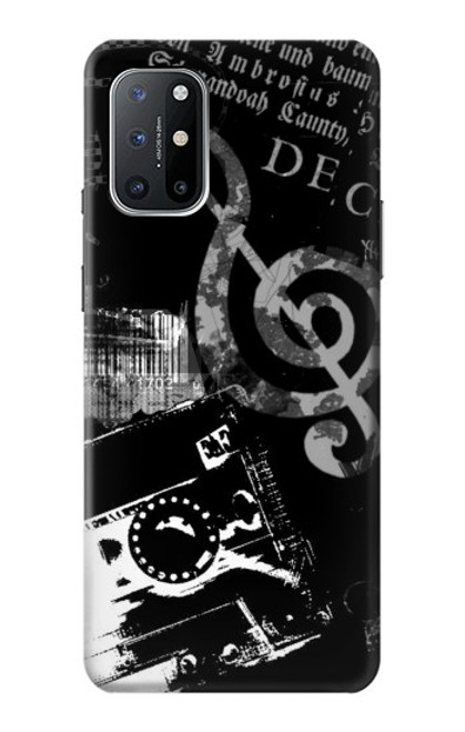 W3197 Musique Cassette note Etui Coque Housse et Flip Housse Cuir pour OnePlus 8T