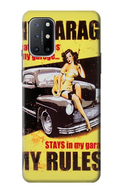 W3198 Mon Garage Afficher fille Etui Coque Housse et Flip Housse Cuir pour OnePlus 8T