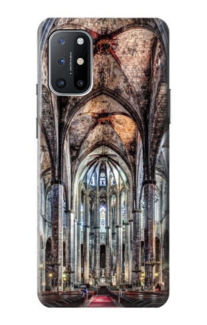 W3210 Santa Maria Del Mar Cathedral Etui Coque Housse et Flip Housse Cuir pour OnePlus 8T