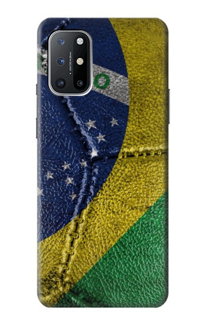 W3297 Brésil Drapeau graphique Football Millésime Etui Coque Housse et Flip Housse Cuir pour OnePlus 8T