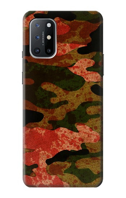 W3393 Camouflage sang Splatter Etui Coque Housse et Flip Housse Cuir pour OnePlus 8T