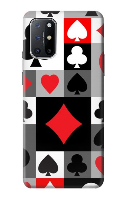 W3463 Costume Poker Carte Etui Coque Housse et Flip Housse Cuir pour OnePlus 8T