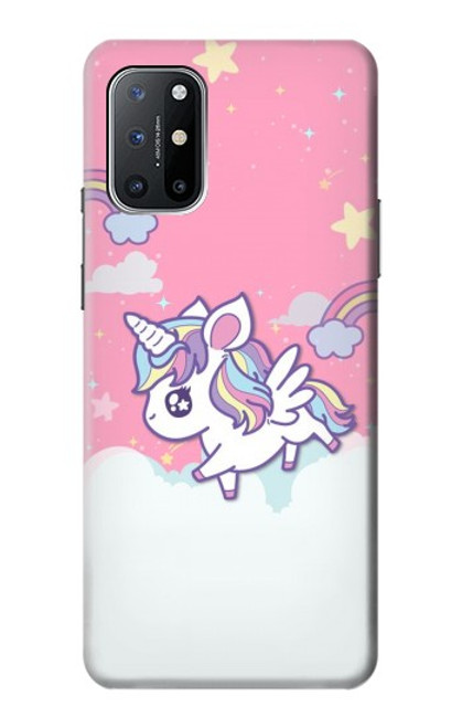 W3518 Licorne Dessin animé Etui Coque Housse et Flip Housse Cuir pour OnePlus 8T