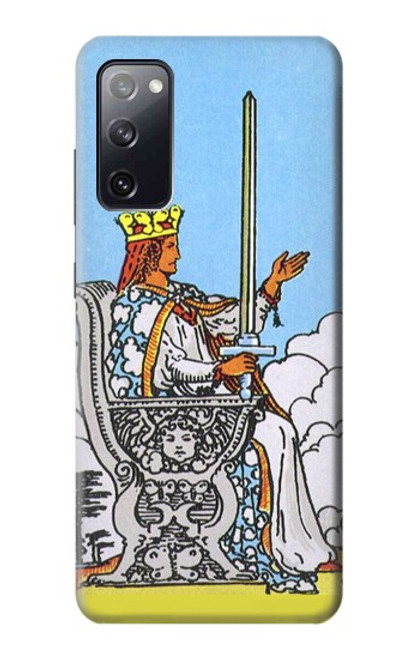 W3068 Carte de tarot Reine des épées Etui Coque Housse et Flip Housse Cuir pour Samsung Galaxy S20 FE