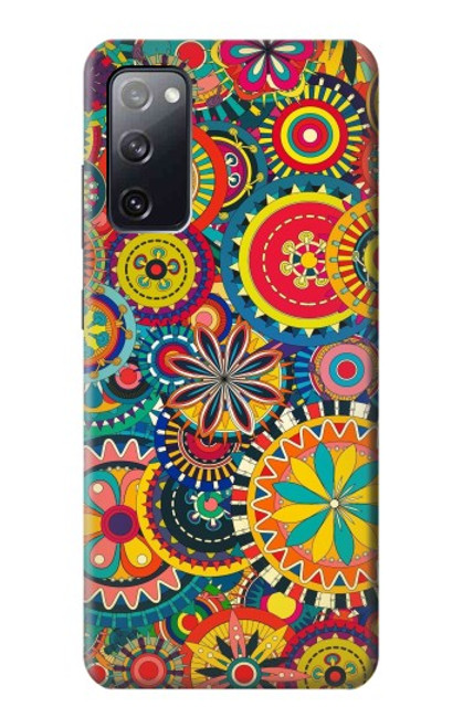 W3272 Motif coloré Etui Coque Housse et Flip Housse Cuir pour Samsung Galaxy S20 FE