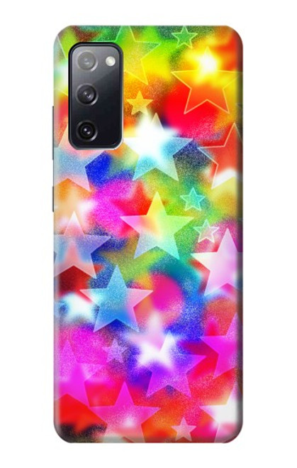 W3292 Coloré Disco étoile Etui Coque Housse et Flip Housse Cuir pour Samsung Galaxy S20 FE