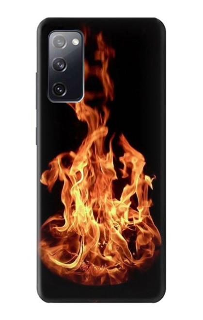 W3379 Cadre d'incendie Etui Coque Housse et Flip Housse Cuir pour Samsung Galaxy S20 FE