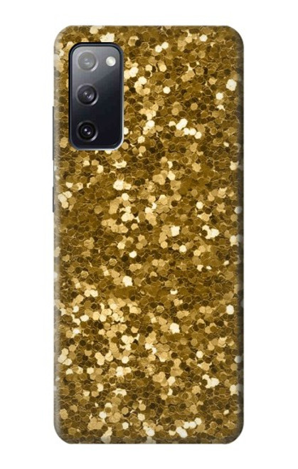 W3388 Imprimer or Glitter Graphic Etui Coque Housse et Flip Housse Cuir pour Samsung Galaxy S20 FE