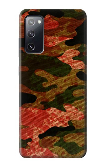 W3393 Camouflage sang Splatter Etui Coque Housse et Flip Housse Cuir pour Samsung Galaxy S20 FE