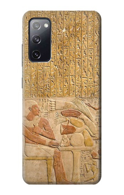 W3398 Egypte Stela Montouhotep Etui Coque Housse et Flip Housse Cuir pour Samsung Galaxy S20 FE