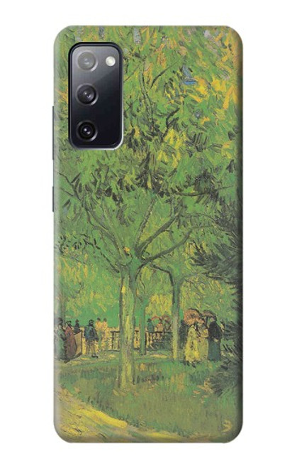 W3748 Van Gogh une ruelle dans un jardin public Etui Coque Housse et Flip Housse Cuir pour Samsung Galaxy S20 FE