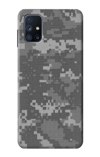 W2867 Armée blanche numérique Camo Etui Coque Housse et Flip Housse Cuir pour Samsung Galaxy M51