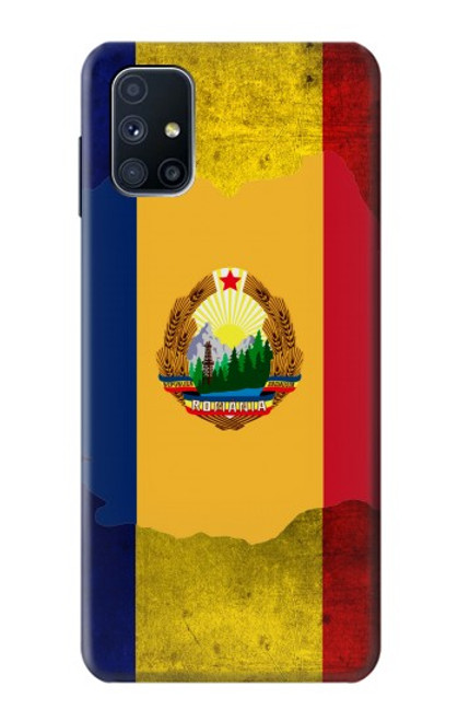 W3021 Roumanie Drapeau Etui Coque Housse et Flip Housse Cuir pour Samsung Galaxy M51