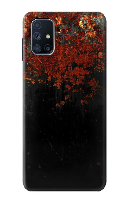 W3071 Texture graphique Rusted Métal Etui Coque Housse et Flip Housse Cuir pour Samsung Galaxy M51