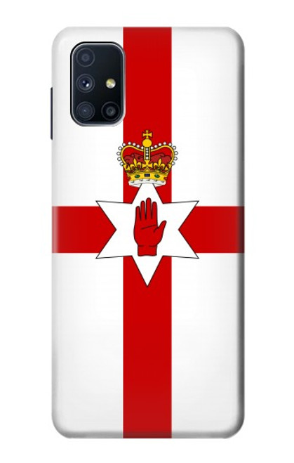 W3089 Drapeau de l'Irlande du Nord Etui Coque Housse et Flip Housse Cuir pour Samsung Galaxy M51