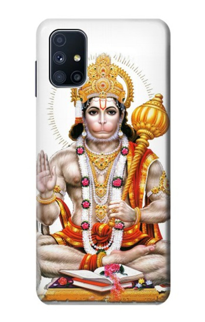 W3186 Hanuman Chalisa Hindi Hindu Etui Coque Housse et Flip Housse Cuir pour Samsung Galaxy M51