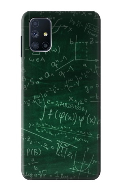 W3190 Formule Math Vertboard Etui Coque Housse et Flip Housse Cuir pour Samsung Galaxy M51