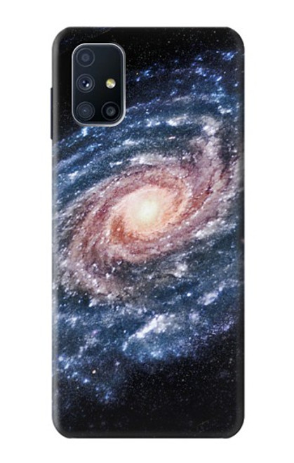 W3192 Voie Lactée Galaxie Etui Coque Housse et Flip Housse Cuir pour Samsung Galaxy M51