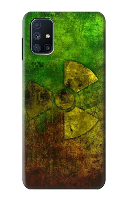 W3202 Symbole de danger radioactif nucléaire Etui Coque Housse et Flip Housse Cuir pour Samsung Galaxy M51