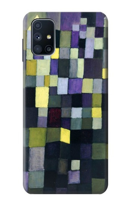 W3340 Architecture Paul Klee Etui Coque Housse et Flip Housse Cuir pour Samsung Galaxy M51