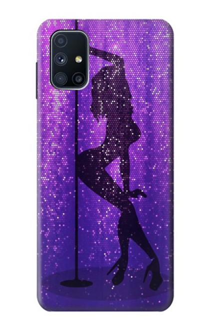 W3400 Pole Dance Etui Coque Housse et Flip Housse Cuir pour Samsung Galaxy M51