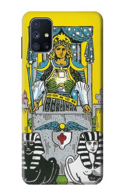 W3739 Carte de tarot le char Etui Coque Housse et Flip Housse Cuir pour Samsung Galaxy M51