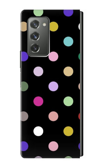 W3532 Coloré à pois Etui Coque Housse et Flip Housse pour Samsung Galaxy Z Fold2 5G