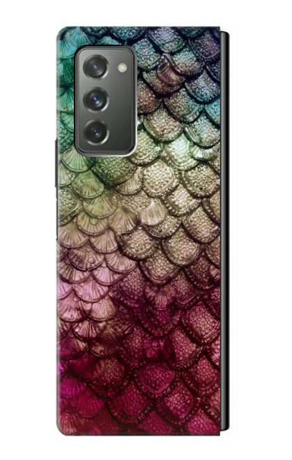 W3539 Sirène écailles de poisson Etui Coque Housse et Flip Housse pour Samsung Galaxy Z Fold2 5G