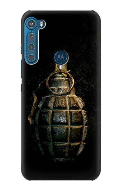 W0881 Grenade Etui Coque Housse et Flip Housse Cuir pour Motorola One Fusion+