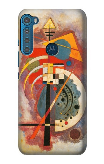 W3337 Wassily Kandinsky Hommage a Grohmann Etui Coque Housse et Flip Housse Cuir pour Motorola One Fusion+