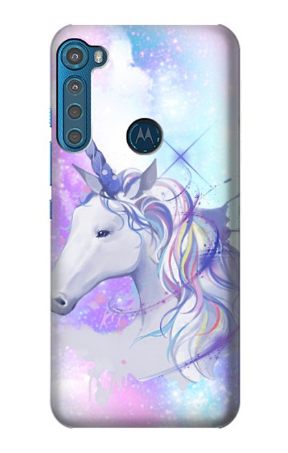 W3375 Licorne Etui Coque Housse et Flip Housse Cuir pour Motorola One Fusion+