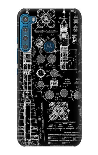 W3436 Apollo Bleu Imprimer Etui Coque Housse et Flip Housse Cuir pour Motorola One Fusion+