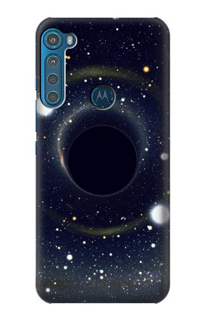 W3617 Noir trou Etui Coque Housse et Flip Housse Cuir pour Motorola One Fusion+