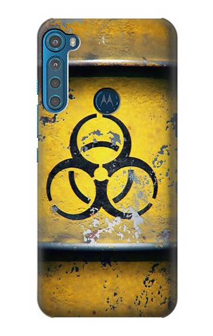 W3669 Graphique du réservoir de danger biologique Etui Coque Housse et Flip Housse Cuir pour Motorola One Fusion+