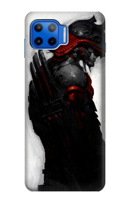 W2111 sombre Samurai Etui Coque Housse et Flip Housse Cuir pour Motorola Moto G 5G Plus