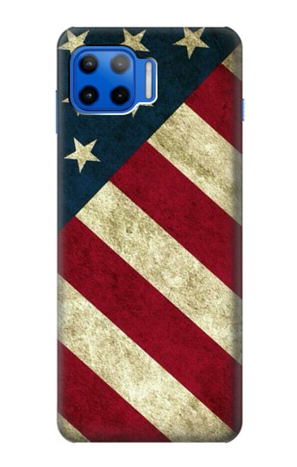 W3295 Drapeau national des États-Unis Etui Coque Housse et Flip Housse Cuir pour Motorola Moto G 5G Plus