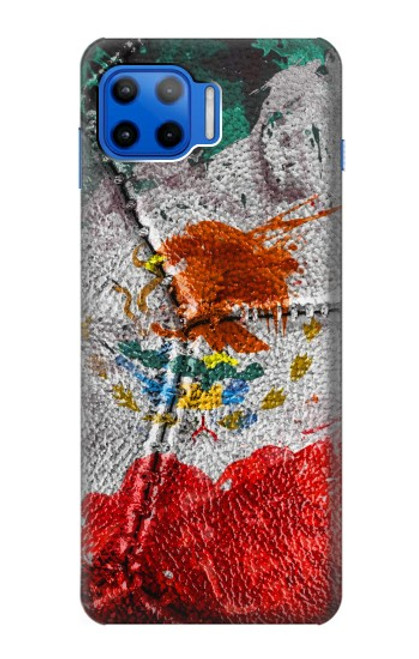 W3314 Mexique Drapeau Vinatage Football Graphique Etui Coque Housse et Flip Housse Cuir pour Motorola Moto G 5G Plus