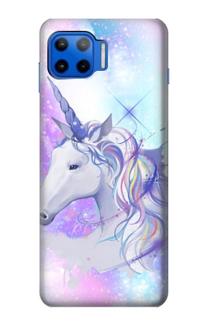 W3375 Licorne Etui Coque Housse et Flip Housse Cuir pour Motorola Moto G 5G Plus