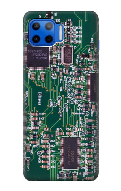 W3519 Electronique Circuit Board graphique Etui Coque Housse et Flip Housse Cuir pour Motorola Moto G 5G Plus